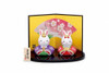 Japanese Hinamatsuri Hina Dolls Mino ware Rabbit Hina Dolls Kinsei Set Japan