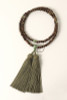 Kyoto Juzu Japanese Buddhist Mala Sodo shu Ryokudan Saussurite Woman Japan