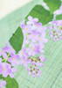 Kyoto Tapestry Handpainted Linen Wall HangingLilac Floral Japan