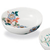 Kutani Ware Pair 14.5cm Bowls with Floral Patterns Made in Japan