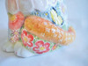 Kutani ware Maneki neko Japanese Lucky cat High five Underglaze Icchin Floral