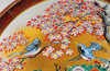 Kutani ware Decorative plate 31cm Peony & Bird Motif Made in Japan