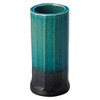 Shigaraki Ware Blue tone Faceted Straight Flower Mini Vase Large Japan