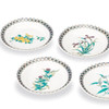 Kutani Ware Plate Set 5.5-go Kin-Komon Floral Assorted Design 16.5cm Japan
