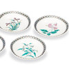 Kutani Ware Plate Set 5.5-go Kin-Komon Floral Assorted Design 16.5cm Japan
