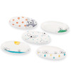 Kutani Ware Plate Set 4.5-go Sheep Assorted Design Made in JapanKinuyo Osada