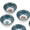 Kutani Ware set of 5 Kobachi small Bowls 9cm Floral Patterns Made in Japan