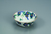 Authentic Kutani Ware Bowl Clematis Design 17.5cm Made in Japan