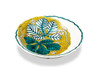 Kutani Ware Bowl 21cm Ko-Kutani Style Fatsia Pattern Made in Japan