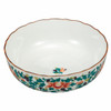 Japanese Kutani Ware Bowl 17.5cm Peony Karakusa Pattern Made in Japan