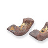 Kutani Ware Chopstick Rest Pair Gold Leaf Design Made in Japan