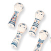 Kutani ware Hashioki Japanese chopstick rest set Kokeshi doll Made in Japan