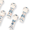 Kutani ware Hashioki Japanese chopstick rest set Kokeshi doll Made in Japan