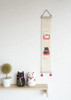Kyoto Oiri DESIGN Hand-Dyed Linen Maneki neko Japanese Lucky cat Doll Black