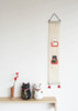 Kyoto Oiri DESIGN Hand-Dyed Linen Maneki neko Japanese Lucky cat Doll White