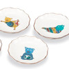 Kutani Ware Plate Set 3.5-go Animal Yogi Made in Japan set of 5