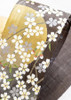 Kyoto Mini Linen Tapestry Night Cherry Blossoms Yozakura Spring Handcraft japan