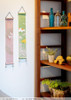Kyoto Mini Linen Tapestry Cherry Blossom & Koi Carp Spring Handcraft japan