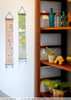 Kyoto Mini Linen Tapestry Cherry Blossom & Koi Carp Spring Handcraft japan