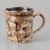 Mino ware Japanese Ceramic Mug Coffee Tea cup Kairagi Brown Fuki Beer Mug 300ml