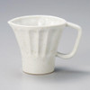 Mino ware Japanese Ceramic Mug Coffee Tea cup White Karatsu Spouted Mug 340ml
