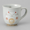 Mino ware Japanese Ceramic Mug Coffee Tea cup Tail Cat Neko Red Japan 290ml