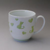 Mino ware Japanese Ceramic Mug Coffee Tea cup Luster Cat Mug Green 340ml Japan