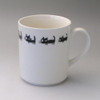 Mino ware Japanese Ceramic Mug Coffee Tea cup Black Cat motif 360ml Japan