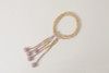 Kyoto Juzu Japanese Buddhist Mala Nichiren Seigetsu Linden Rose quartz Japan