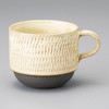 Mino ware Japanese Ceramic Mug Coffee Tea cup Gentle Wave Stack Mug – Beige