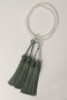 Kyoto Juzu Japanese Buddhist Mala Jodo shinshu Crystal quartz Japan Dark Green