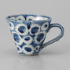 Mino ware Japanese Ceramic Mug Coffee Tea cup Round Balloon pattern Blue Japan