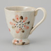 Mino ware Japanese Ceramic Mug Coffee Tea cup Sukashi floral Red 300ml Japan