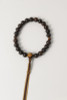 Kyoto Juzu Japanese Buddhist Mala Jodo shinshu Matte Stripe Black Ebony Japan