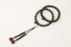 Kyoto Juzu Japanese Buddhist Mala Jodo shu Stripe black ebony Japan Men