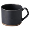 Mino ware Japanese Ceramic Mug Coffee Tea cup Des-Pres Black Straight Mug Japan