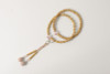 Kyoto Juzu Japanese Buddhist Mala Jodo shu Seigetsu Linden Rose quartz Woman