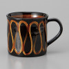 Mino ware Japanese Ceramic Mug Coffee Tea cup Slip wear style Brown glaze Japan