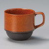 Mino ware Japanese Ceramic Mug Coffee Tea cup Blackened Amber Crystal Stack