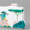 Kutani ware Japanese Flower single vase Kawasemi Kingfisher Japan