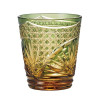 Yachiyo Kiriko Hishitsunagi Rocks Glass (Moegi Green) Japan Whisky Glass