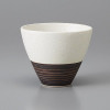 Mino Ware Sencha Yunomi Japanese Green Tea Cup Kunie Ara Shiro White Japan