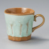 Mino ware Japanese Ceramic Mug Coffee Tea cup Yohen Glaze Mint green 300ml Japan