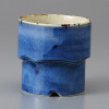 Blue and Brown Stackable Rock Glass – Mino Ware, Japanese Tableware, Japan