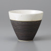 Mino Ware Sencha Yunomi Japanese Green Tea Cup Choco-Uzu Brown Swirl Japan 220ml