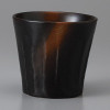 Japanese Mino Ware Bizen Faceted Rock Glass 290ml Ceramic Whiskey Tumbler