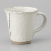 Mino ware Japanese Ceramic Mug Coffee Tea cup Black pottery Kohiki White 260ml