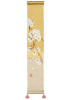 Kyoto Mini Tapestry Handpainted LinenGold-Leaf Mini Sakura in Full Bloom Japan