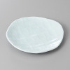 Japanese Seto Celadon Fruit Plate 6.4" Irregular Ceramic Dish Dishwasher Safe