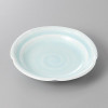 Japanese Seto Celadon Fruit Plate 6" Blue White Porcelain Dishwasher Safe